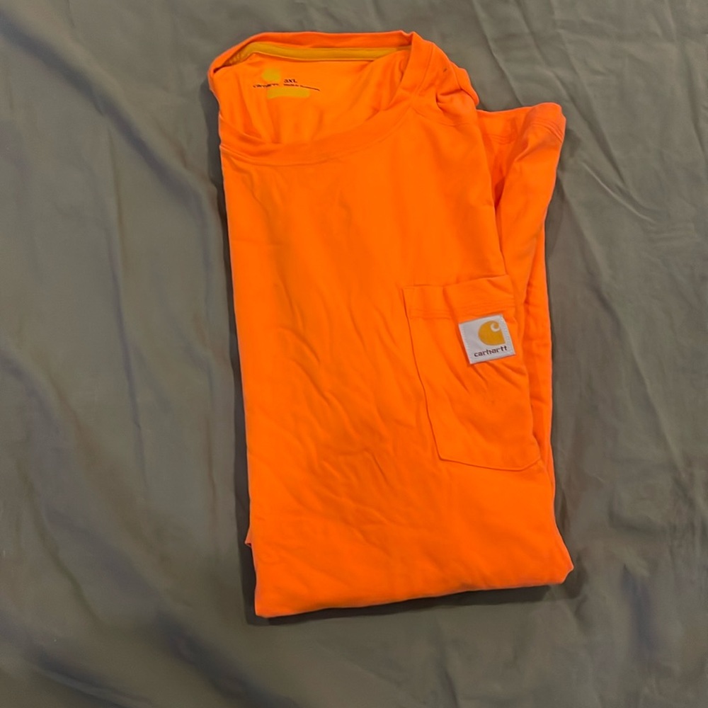 Bright Orange Pocket Tee 3x